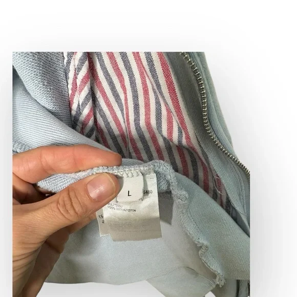 Thom Browne Sky Blue 4-Bar Hoodie Size 4 / Large - Picture 8 of 15